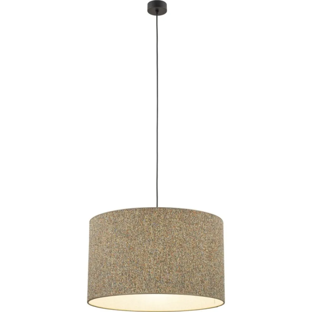 Lampa wisząca VELLUM czarna abażur melanżowy 1xE27 * TK Lighting Sale
