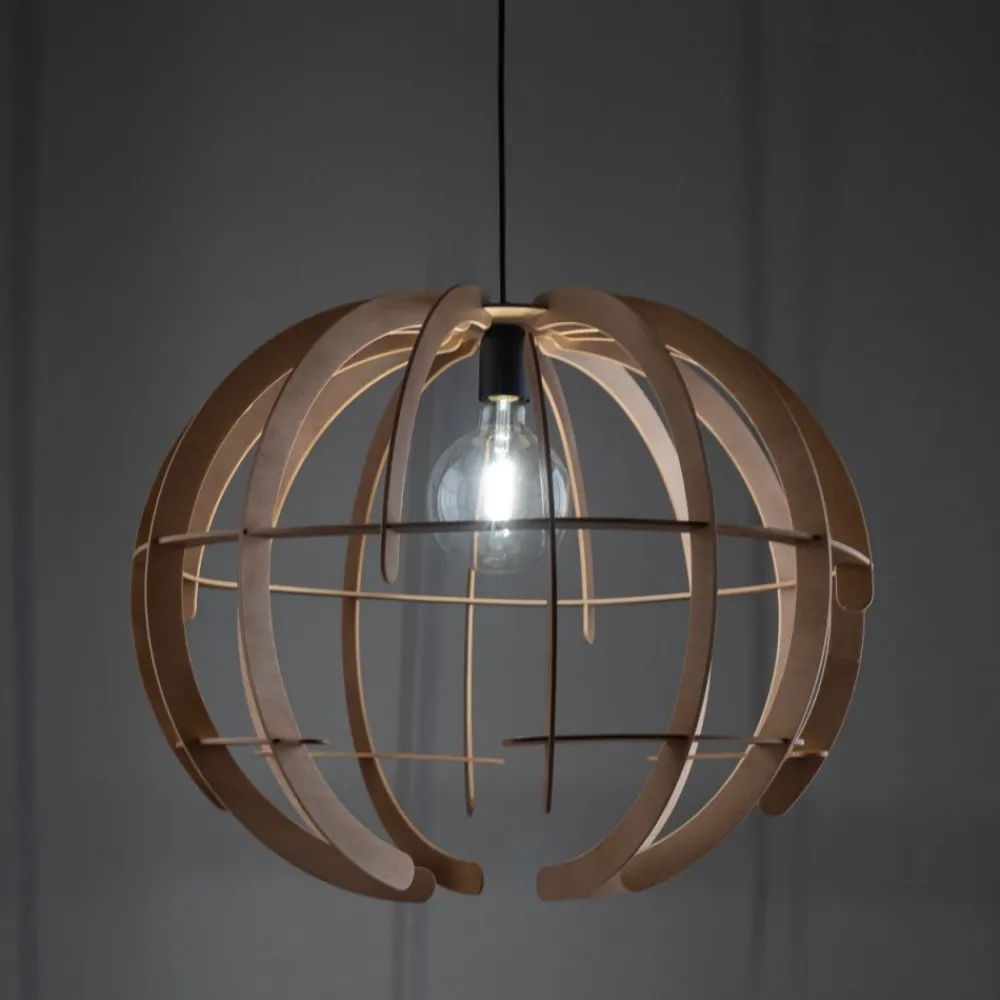 Lampa wisząca VENUS WOOD L 1xE27 * TK Lighting