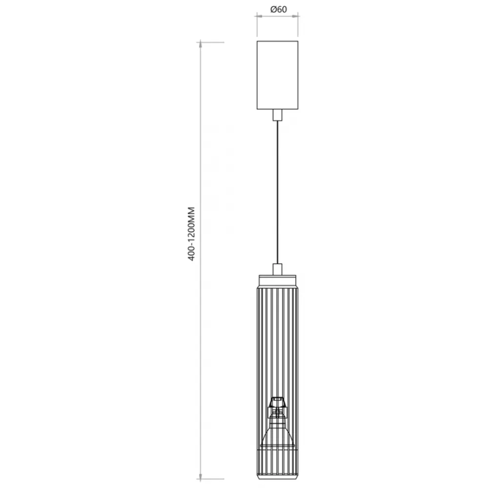 Lampa Wisząca VERTICAL Biały Metalowy Klosz 1xGU10 6cm * Eko-light Discount