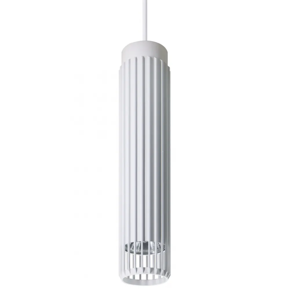 Lampa Wisząca VERTICAL Biały Metalowy Klosz 1xGU10 6cm * Eko-light Discount
