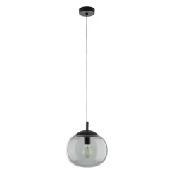 Lampa Wisząca VIBE Czarny Grafit Szklany Klosz 1xE27 25cm * TK Lighting Online