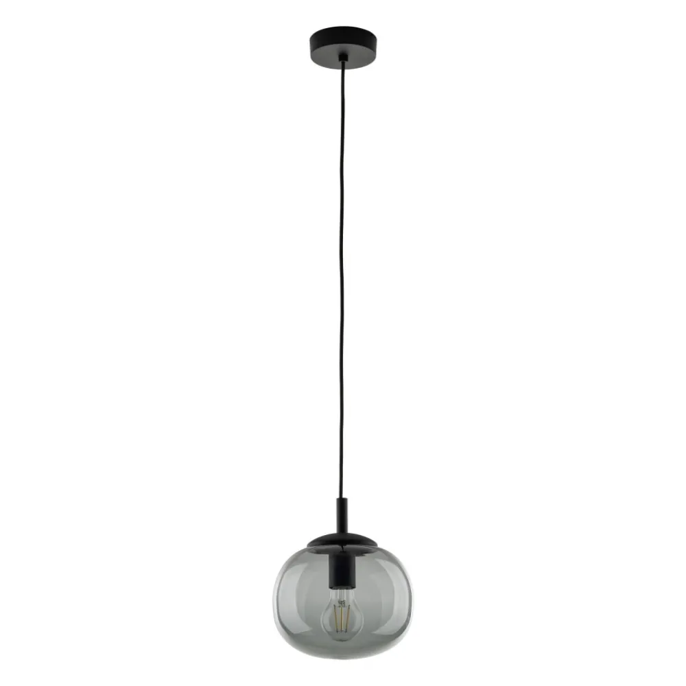 Lampa Wisząca VIBE Czarny Grafit Szklany Klosz 1xE27 20cm * TK Lighting Online