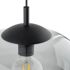 Lampa Wisząca VIBE Czarny Grafit Szklany Klosz1xE27 35cm * TK Lighting Discount