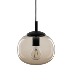 Lampa Wisząca VIBE Czarny Topaz Szklany Klosz 1xE27 20cm * TK Lighting Clearance
