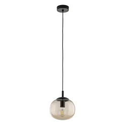 Lampa Wisząca VIBE Czarny Topaz Szklany Klosz 1xE27 20cm * TK Lighting Clearance