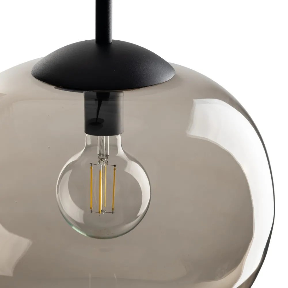 Lampa Wisząca VIBE Czarny Topaz Szklany Klosz 1xE27 20cm * TK Lighting Clearance