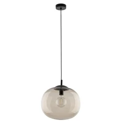 Lampa Wisząca VIBE Czarny Topaz Szklany Klosz 1xE27 35cm * TK Lighting New
