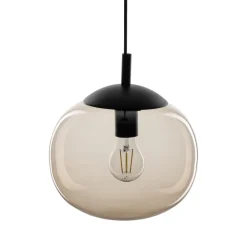 Lampa Wisząca VIBE Czarny Topaz Szklany Klosz 1xE27 35cm * TK Lighting New