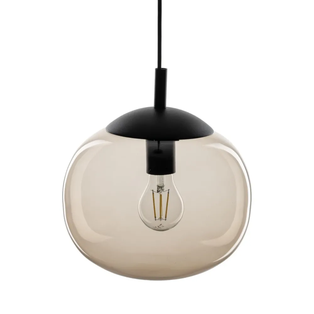 Lampa Wisząca VIBE Czarny Topaz Szklany Klosz 1xE27 35cm * TK Lighting New
