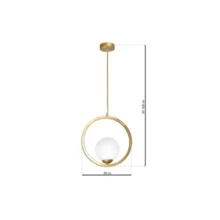 Lampa wisząca VIENNA złota 1xE14 * Eko-light Clearance