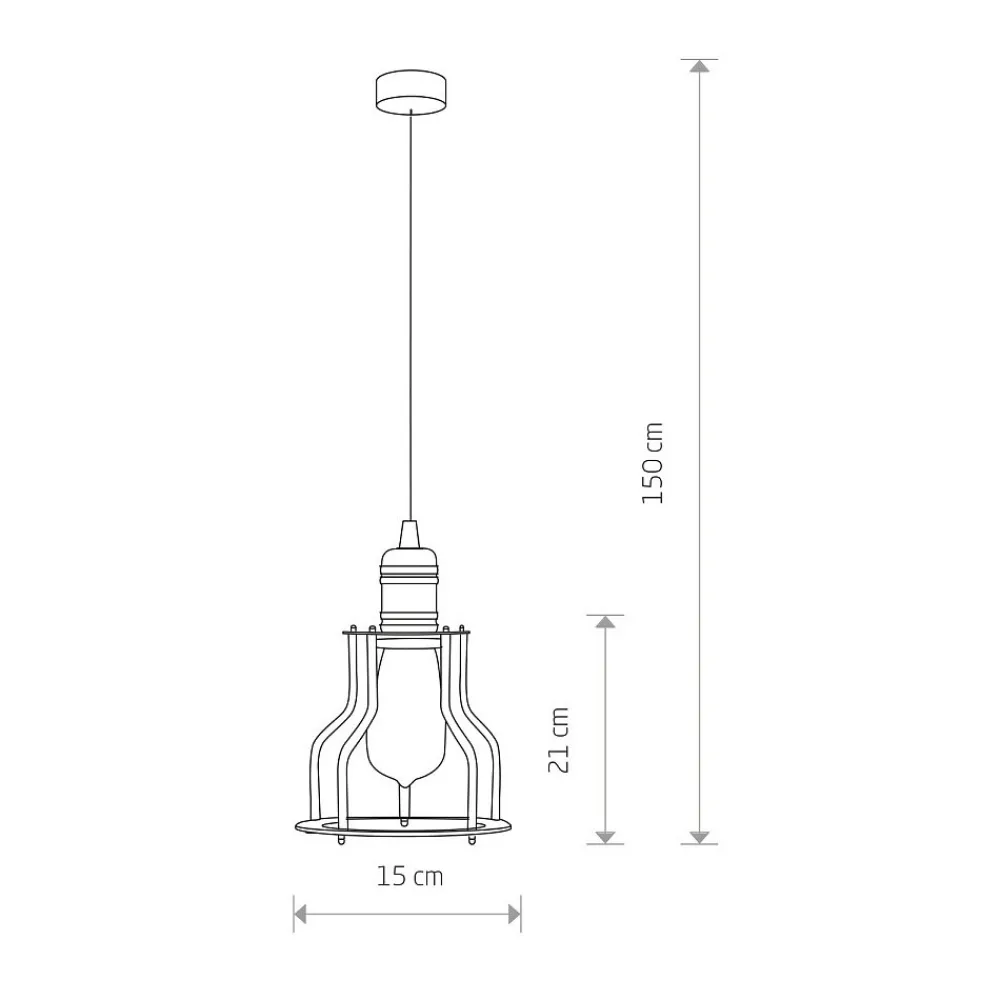 Lampa Wisząca WORKSHOP Czarny Metalowy Klosz 1xE27 15cm * Nowodvorski Hot