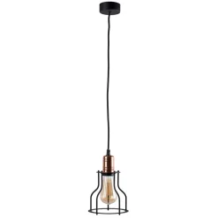 Lampa Wisząca WORKSHOP Czarny Metalowy Klosz 1xE27 15cm * Nowodvorski Hot