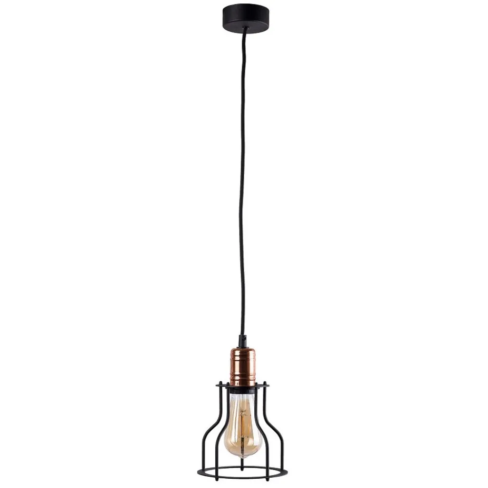 Lampa Wisząca WORKSHOP Czarny Metalowy Klosz 1xE27 15cm * Nowodvorski Hot