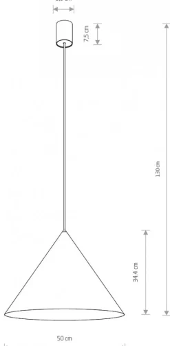 Lampa Wisząca ZENITH L Kremowy 1xGU10 ES111 50cm * Nowodvorski Best