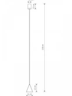 Lampa wisząca ZENITH XS czarna 1xGU10 * Nowodvorski Clearance