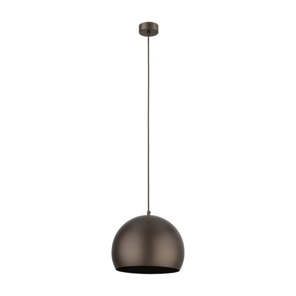 Lampa wisząca ZOE M brązowa 1xE27 * TK Lighting Sale