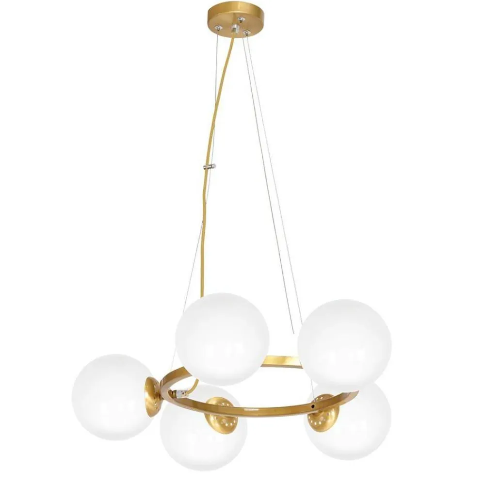 Lampa wisząca złota VIENNA 5xE14 * Eko-light Clearance