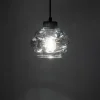 Lampa Wisząca ZULIA Czarny Szklany Klosz 1xE27