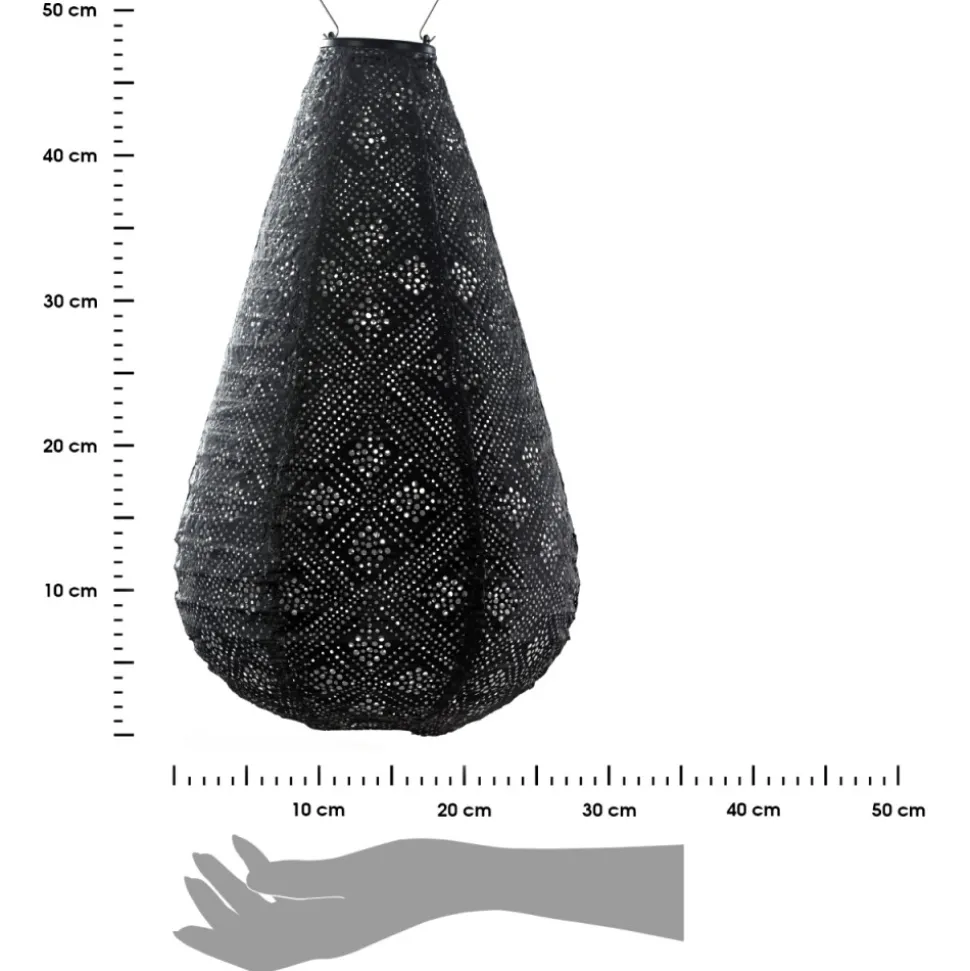 Lampion solarny Drop 28 Dark Grey