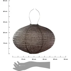 Lampion solarny Oval 40 Taupe