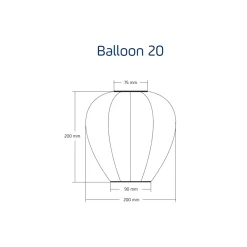 Lampion solarny Balloon 20 Dark Grey * Lumiz Clearance