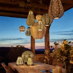 Lampion solarny Oval 40 Grey Blue * Lumiz Sale