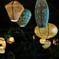 Lampion solarny Round 20 Grey Blue * Lumiz Sale