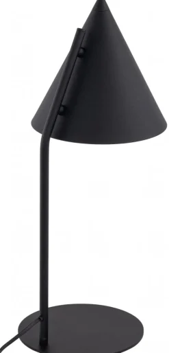 Lampka Biurkowa CONO Czarny Metalowy Klosz 1xE27 49cm
