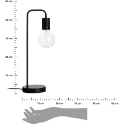 Lampka biurkowa Keli czarna 45 cm