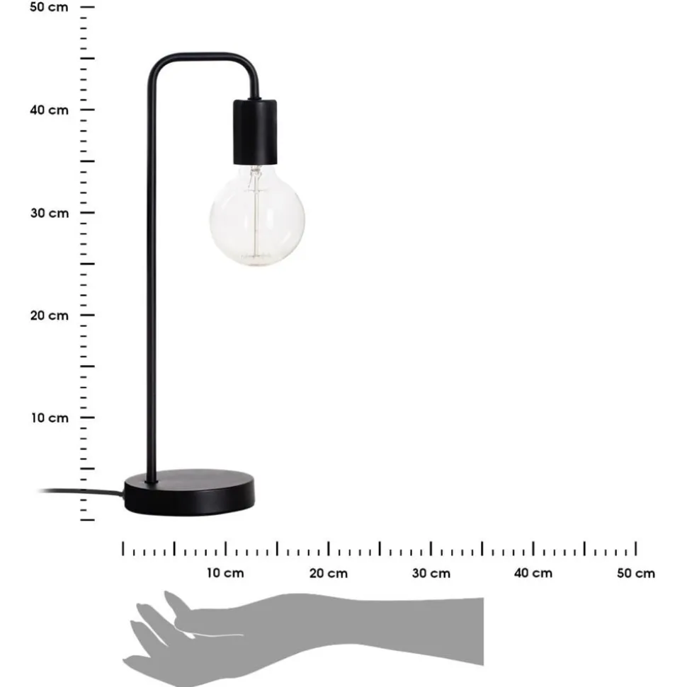 Lampka biurkowa Keli czarna 45 cm
