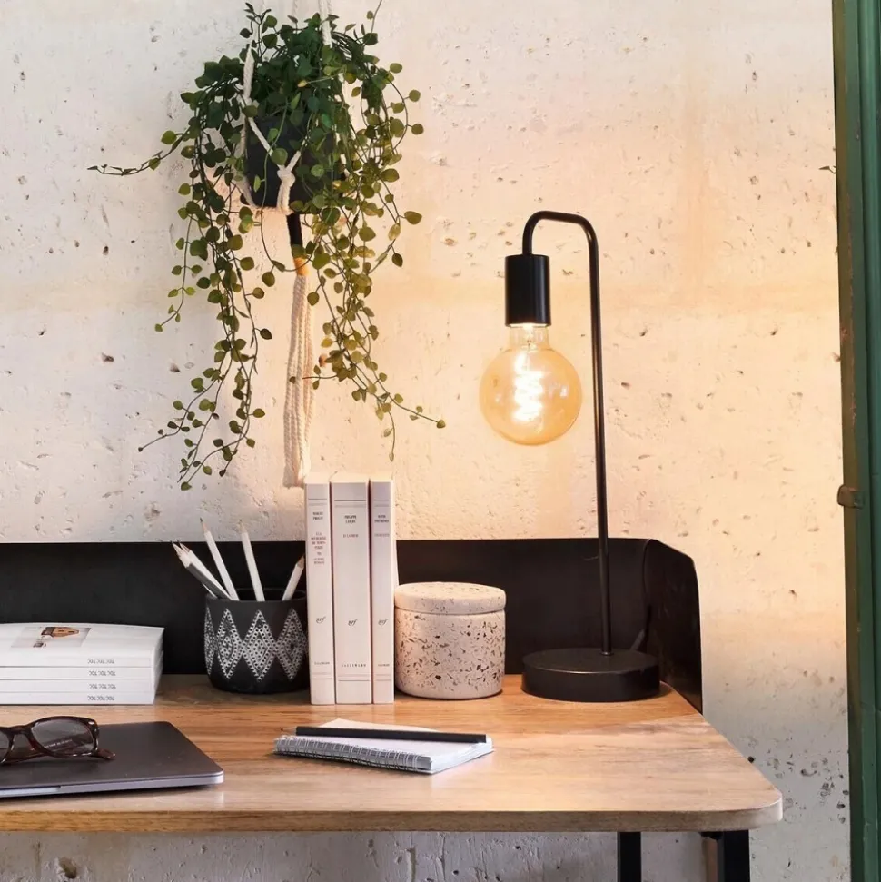 Lampka biurkowa Keli czarna 45 cm