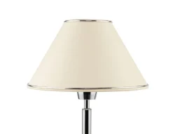 Lampka Nocna BEGAMO Srebrny Ecru Abażur 1xE27 52 cm