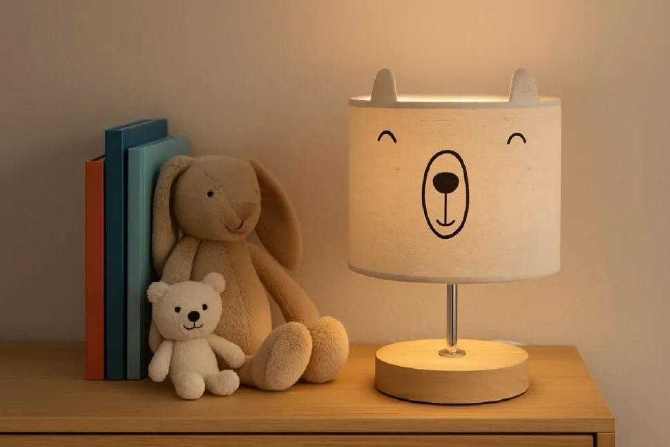 Lampka nocna dla dzieci beż MIŚ