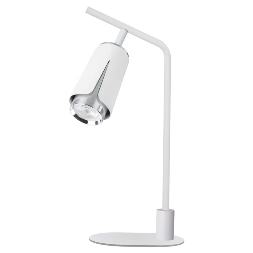 Lampka Nocna FLOWER Biały Srebrny 1xGU10