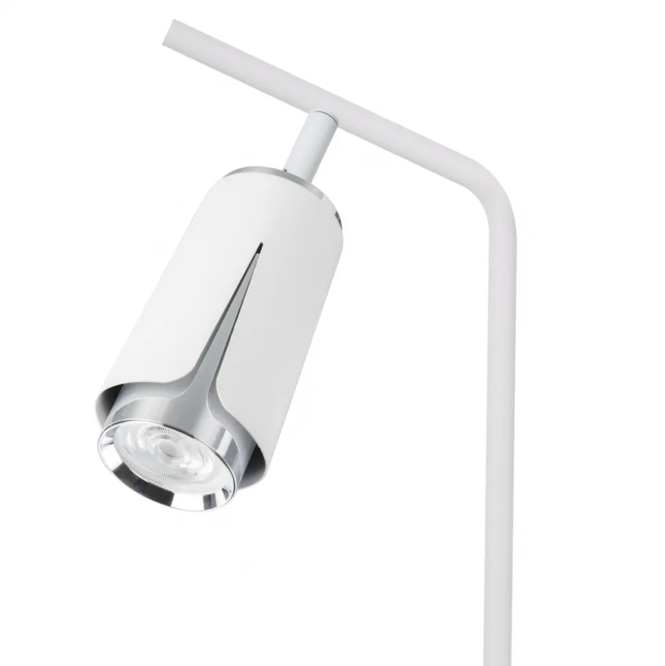 Lampka Nocna FLOWER Biały Srebrny 1xGU10
