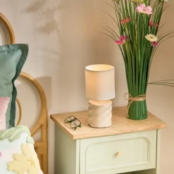 Lampka nocna Noly 27 cm kość słoniowa