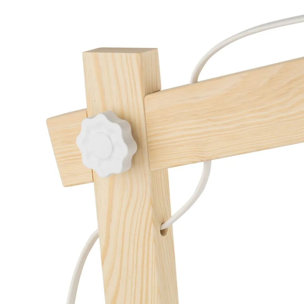 Lampka Nocna OSLO Biały Metalowy Klosz 52cm