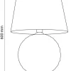 Lampka Nocna SANTANA Miętowy Beżowy Abażur 60cm