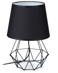Lampka nocna stołowa Diament czarna