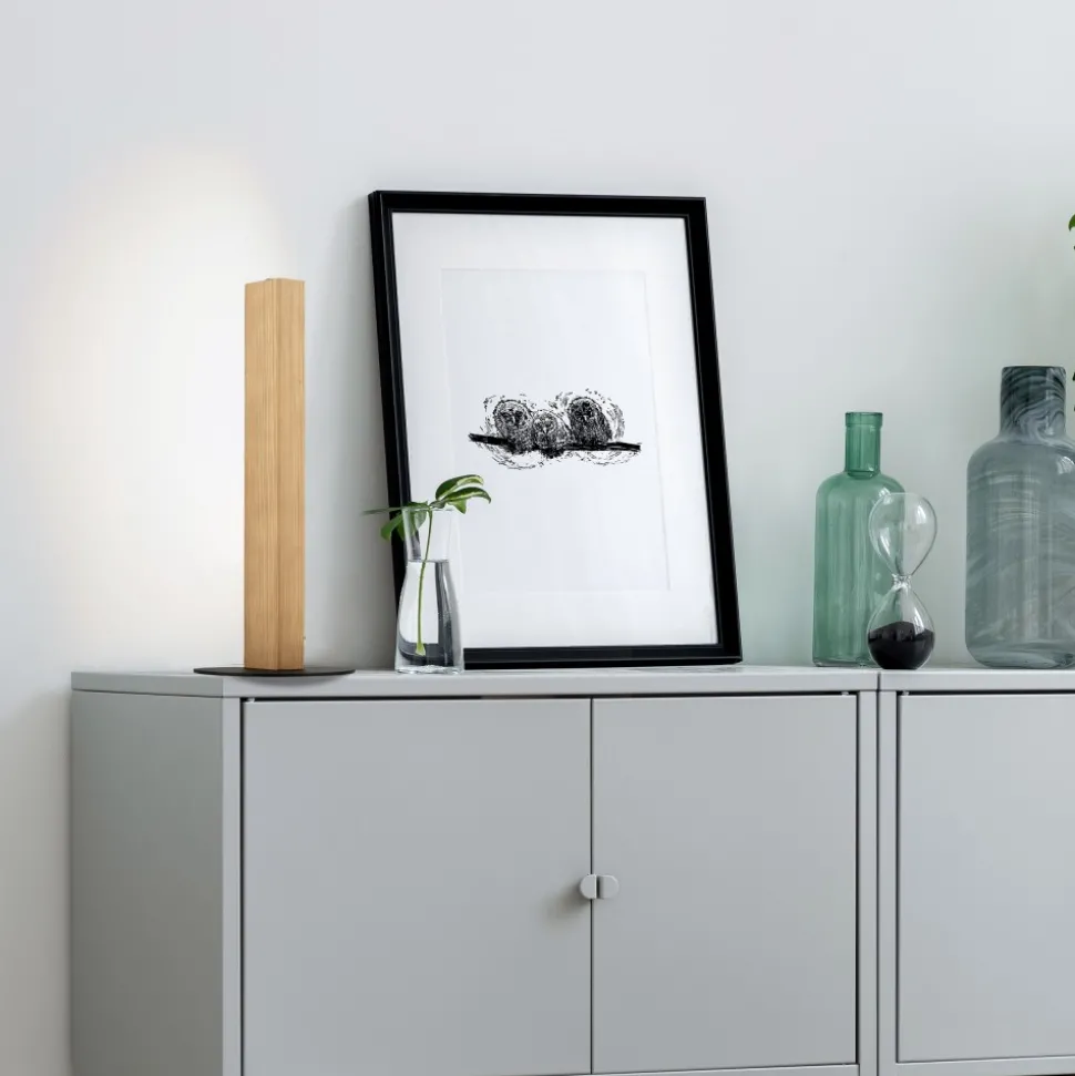 Lampka Nocna TEO Sosna Drewno 36W LED 41cm
