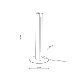 Lampka Nocna TEO Sosna Drewno 36W LED 41cm