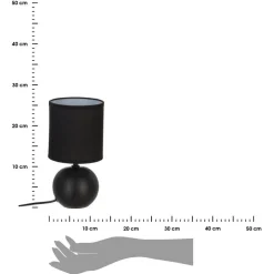 Lampka nocna Timeo czarna 25 cm