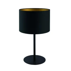 Lampka Stołowa ALICE Czarny Złoty Abażur 1xE27 40,5cm