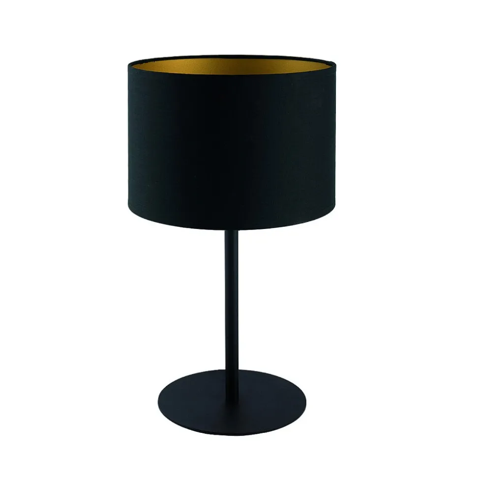 Lampka Stołowa ALICE Czarny Złoty Abażur 1xE27 40,5cm