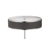 Lampka Stołowa JAZZ Srebrny Czarny 2xE14 47 cm