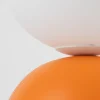 Lampka Stołowa MIKI Pomarańczowy Szklany Klosz 1xG9 21cm