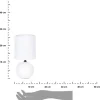 Lampka stołowa Timeo Biała Matowa 25 cm