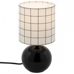 Lampka stołowa Timeo W kratkę 25 cm