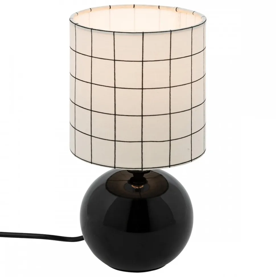 Lampka stołowa Timeo W kratkę 25 cm