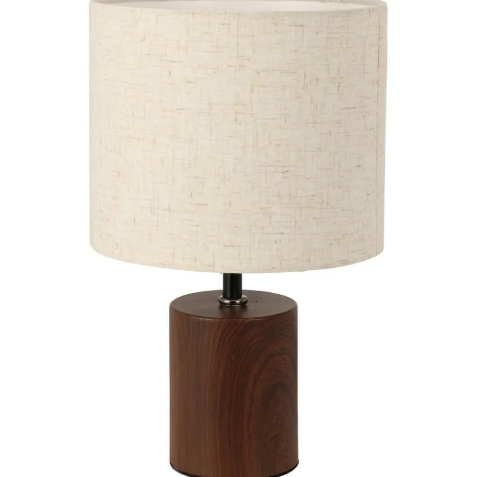 Lampka stołowa z beżowym kloszem 18xh29,5 cm
